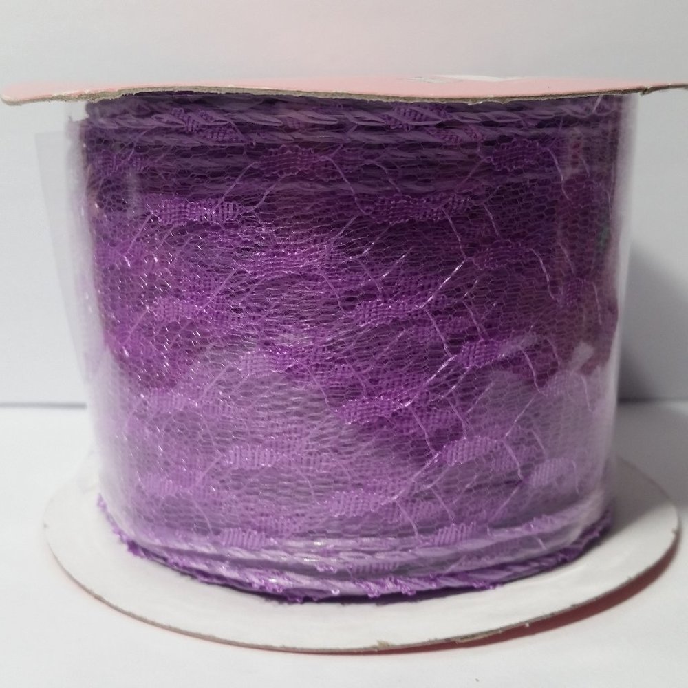 Ribbon 2.5" Purple Lace